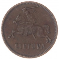 Монета Литва 2 цента 1936