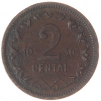 Монета Литва 2 цента 1936