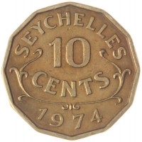 Сейшелы 10 центов 1974