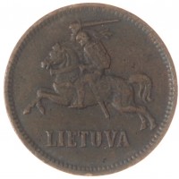 Монета Литва 5 центов 1936