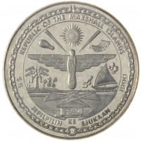 Монета Маршалловы Острова 5 долларов 1990 Героям битвы за Британию