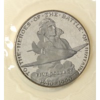 Монета Маршалловы Острова 5 долларов 1990 Героям битвы за Британию