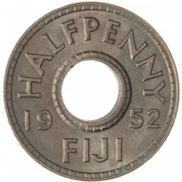 Монета Фиджи 1/2 пенни 1952
