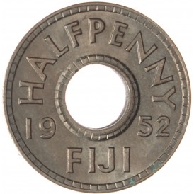 Монета Фиджи 1/2 пенни 1952