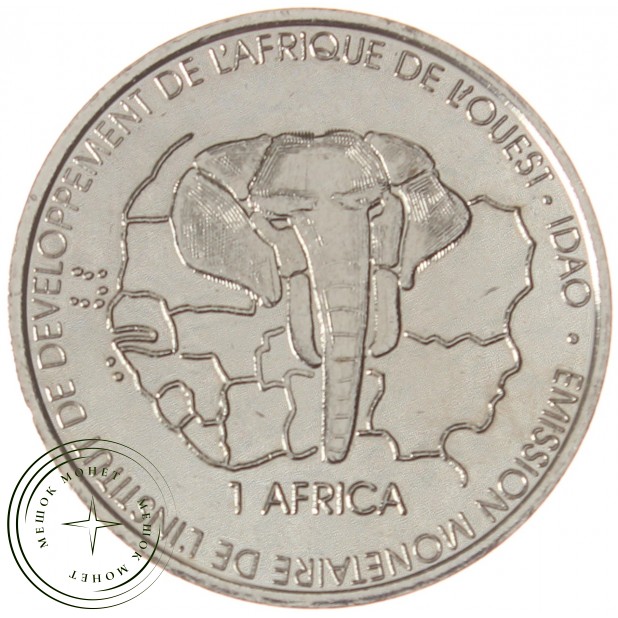 Бенин 1500 франков 2003 Африканский буйвол - 937039134