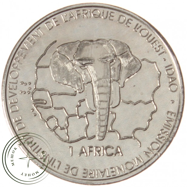 Бенин 1500 франков 2005 Евро - Карта Европы