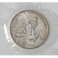 США 1/2 доллара 1995 XXVI летние Олимпийские Игры в Атланте 1996 - Бейсбол UNC