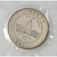 США 1/2 доллара 2001 Центр посещения Капитолия UNC
