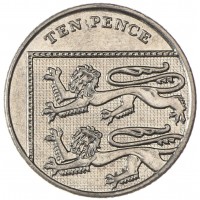 Великобритания 10 пенсов 2015