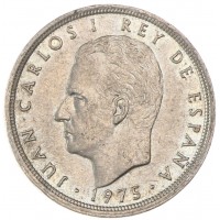Монета Испания 5 песет 1975
