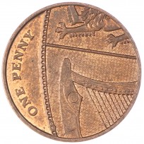 Монета Великобритания 1 пенни 2009