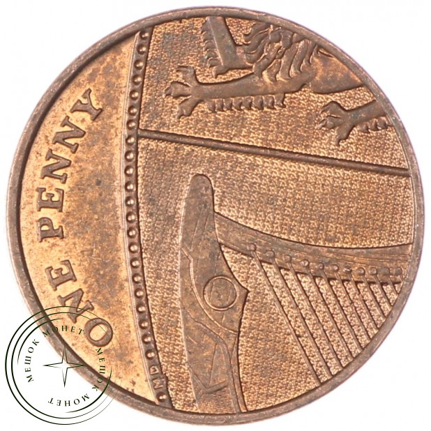 Великобритания 1 пенни 2009