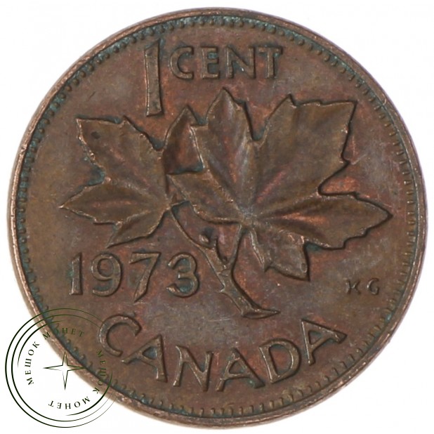 Канада 1 цент 1973