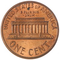 Монета США 1 цент 1992