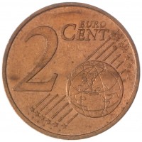 Монета Франция 2 евроцента 1999