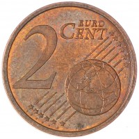 Монета Германия 2 евроцента 2010 F