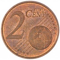 Монета Эстония 2 евроцента 2011