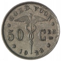 Бельгия 50 сантимов 1928