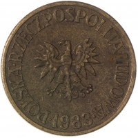 Монета Польша 5 злотых 1983