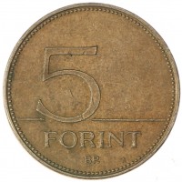 Монета Венгрия 5 форинтов 2004