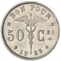 Бельгия 50 сантимов 1923