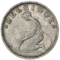 Монета Бельгия 50 сантимов 1927