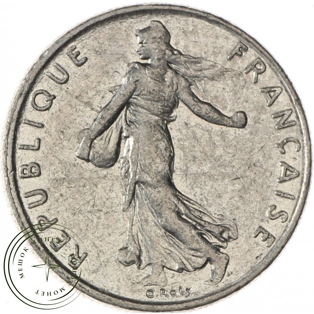 Франция 1/2 франка 1991