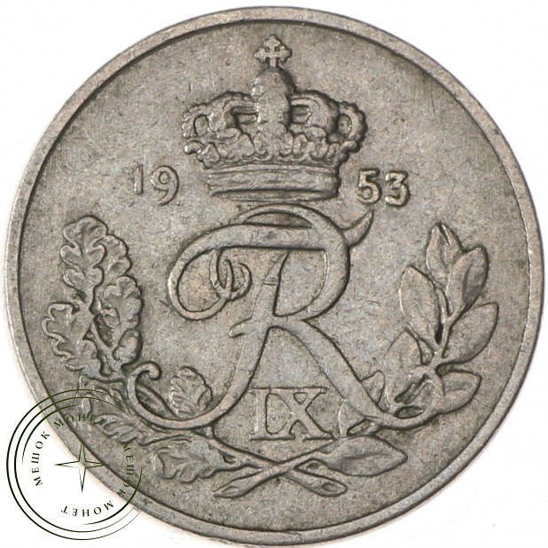 Дания 10 эре 1953