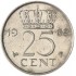 Нидерланды 25 центов 1969