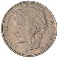 Монета Италия 100 лир 1996