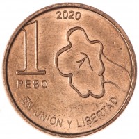 Аргентина 1 песо 2020