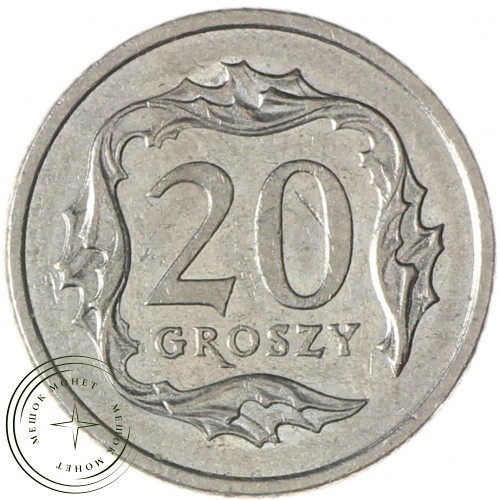 Польша 20 грошей 2000