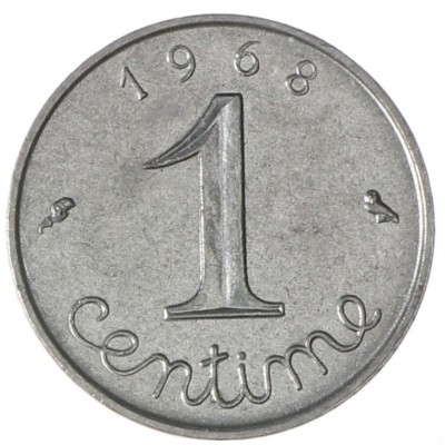 Франция 1 сантим 1968