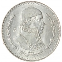 Монета Мексика 1 песо 1963 Хосе Морелос