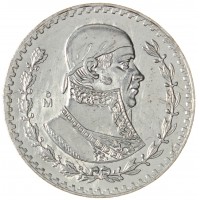 Монета Мексика 1 песо 1961 Хосе Морелос
