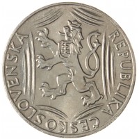 Монета Чехословакия 100 крон 1948 30 лет Независимости