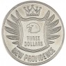 Новый провиденс Багамские острова 3 доллара 2023 Багамская Танагра