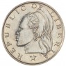 Либерия 25 центов 1968