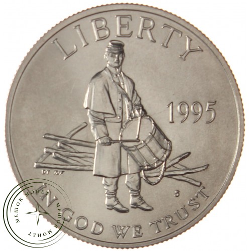 США 1/2 доллара 1995 Сражения гражданской войны UNC — 937039855
