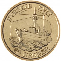 Монета Дания 20 крон 2009 Корабли - Плавучий маяк