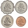 Багамы набор 4 монет 1, 5, 5 и 10 центов 2005-2016