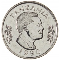 Монета Танзания 50 центов 1990