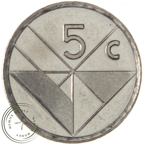 Аруба 5 центов 2001