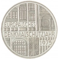 Монета Германия 5 марок 1975 Европейский год охраны памятников