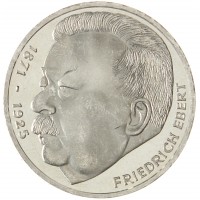 Германия 5 марок 1975 50 лет со дня смерти Фридриха Эберта