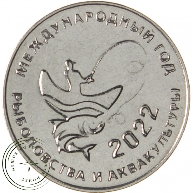 Приднестровье 25 рублей 2021 2022 - Международный год кустарного рыболовства и аквакультуры