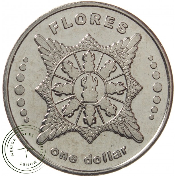 Флорес 1 доллар 2021 Ваза