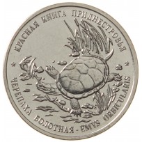 Монета Приднестровье 1 рубль 2018 Черепаха болотная