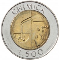 Монета Сан-Марино 500 лир 1998