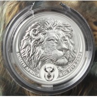 Монета ЮАР 5 рандов 2022 Большая Пятерка - Лев